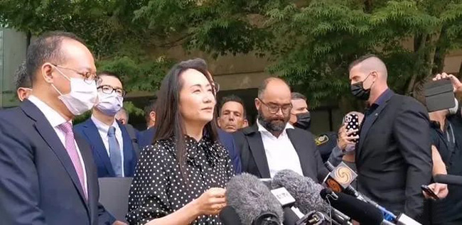 孟晚舟获释，今晚抵达深圳：感谢祖国和人民的支持！